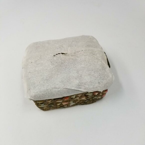 Moroccan Wedding Jewelry Box Inlaid Semi-Precious Stones Gems Gold 2.5" - Picture 10 of 10